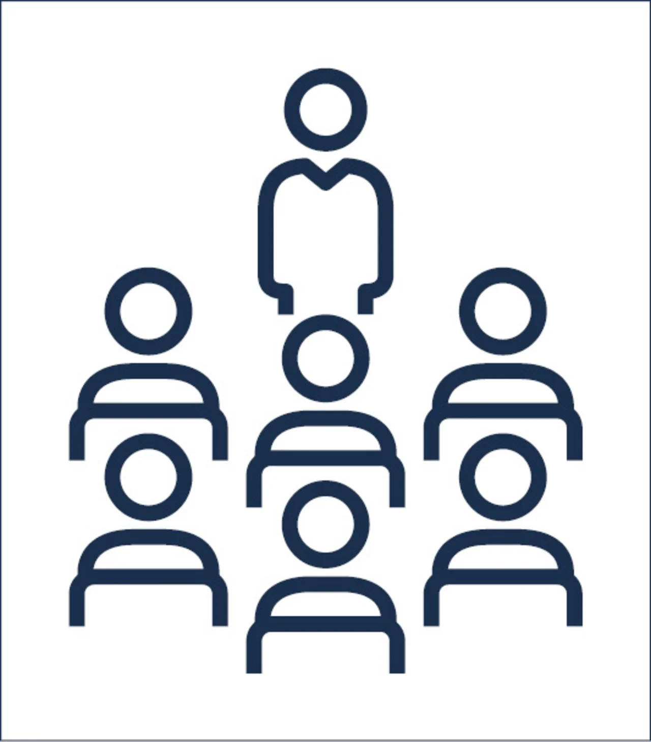 Mitarbeiterbesprechungen, Grafik von mehreren Personen, die miteinander sprechen. - Mitarbeiterbesprechungen, Grafik von mehreren Personen, die miteinander sprechen.